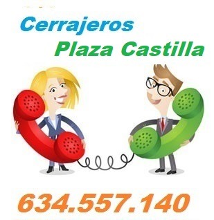 Telefono de la empresa cerrajeros Plaza Castilla